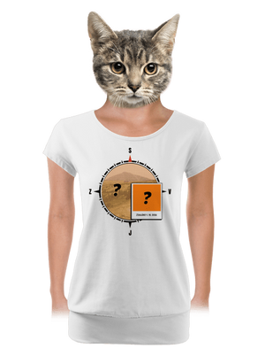 Zdoláno dámské tričko s lemem White