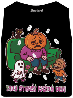 Tady straší každý den pánské tílko Black