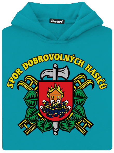 Spor dobrovolných hasičů dětská mikina klokanka Hawaiian Blue