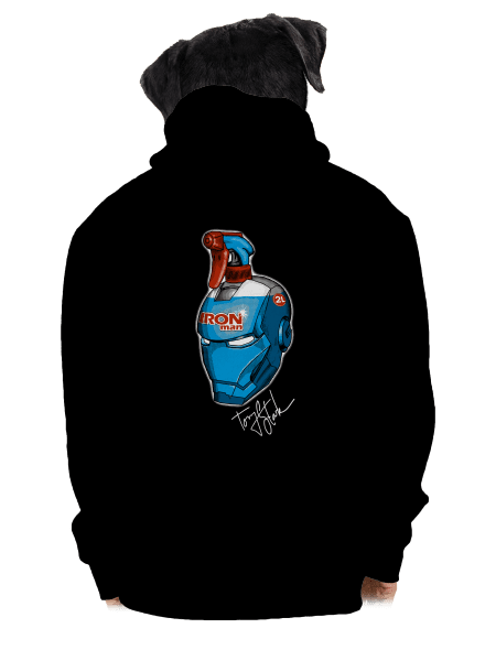 Čistič oken pánská mikina na zip Black