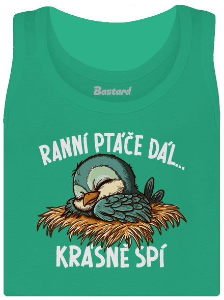 Ranní ptáče spí dámské tílko klasické Mint Mal