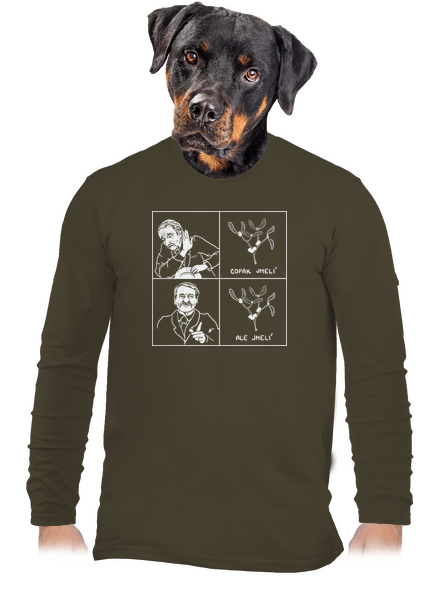 Cimrman: Copak jmelí pánské dlouhý rukáv Urban Khaki