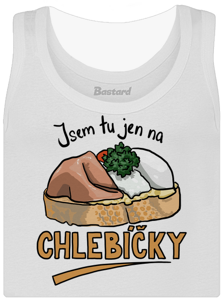 Na chlebíčky dámské tílko klasické White