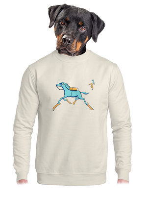 unisex mikina bez kapuce