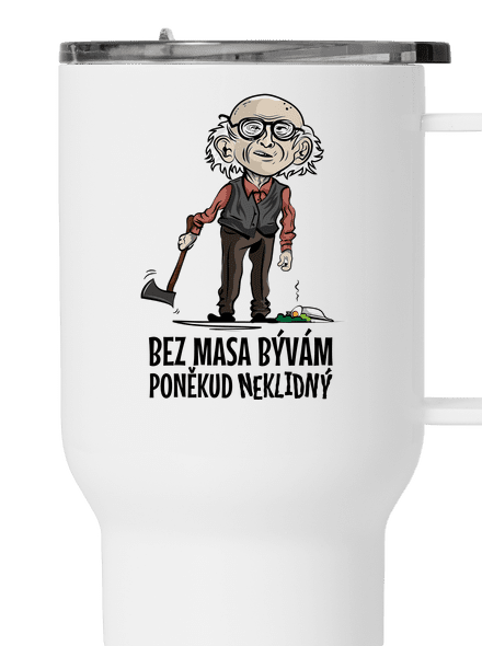 Neklidný bez masa termohrnek White