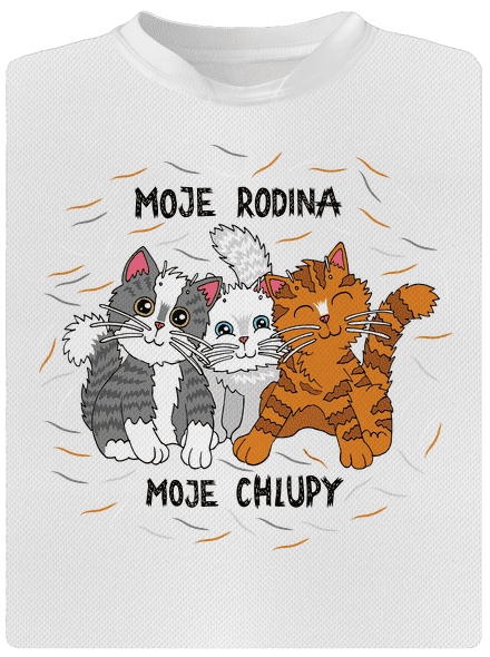 Moje rodina dětské sportovní tričko White