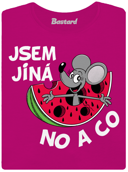 Jsem jiná dámské tričko Fuchsia Red