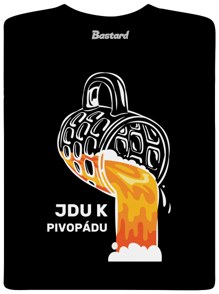 Pivopád pánské tričko Black