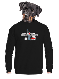 unisex mikina bez kapuce