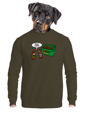 unisex mikina bez kapuce