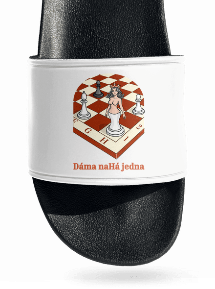 Dáma nahá jedna pantofle White