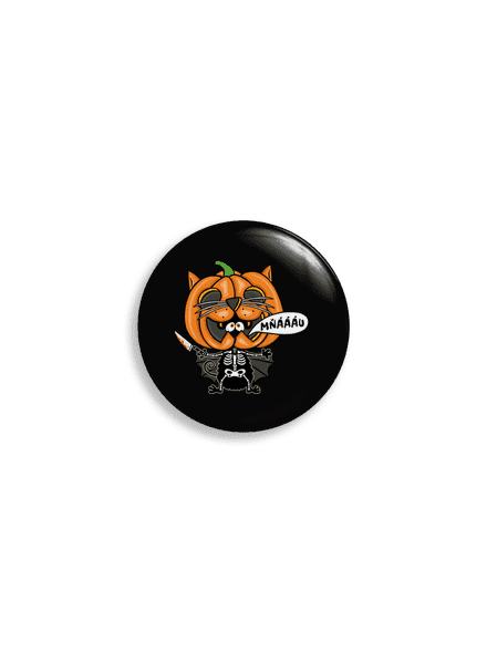 Halloweenská kočička placka uni