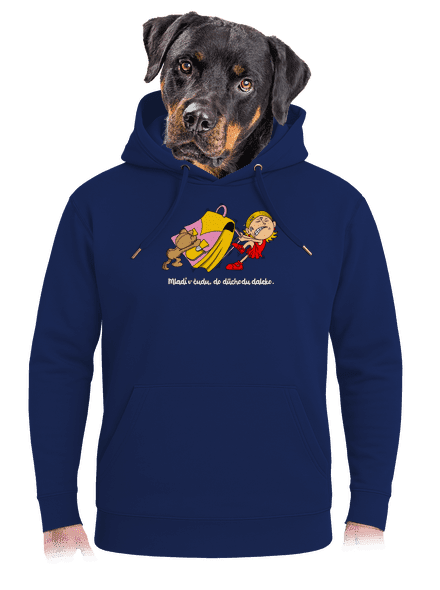 Školačka unisex mikina premium Navy