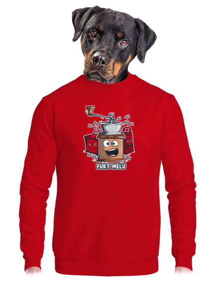 Mlýnek unisex mikina bez kapuce Red