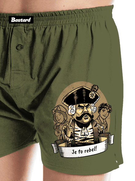 B14: S čerty nejsou žerty pánské trenky Khaki