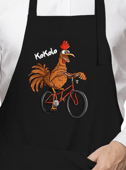 Kokolo zástěra Black