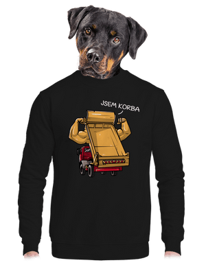unisex mikina bez kapuce
