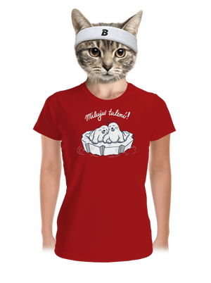 Miluju tulení dámské sportovní tričko Red Mal