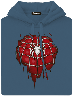 Spider Inside dámská mikina klokanka Denim