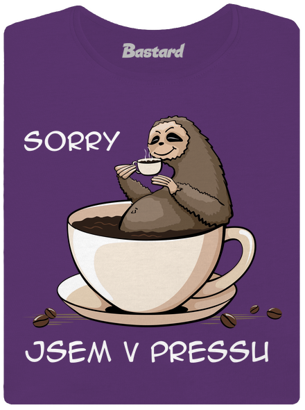 V pressu dámské tričko premium Purple