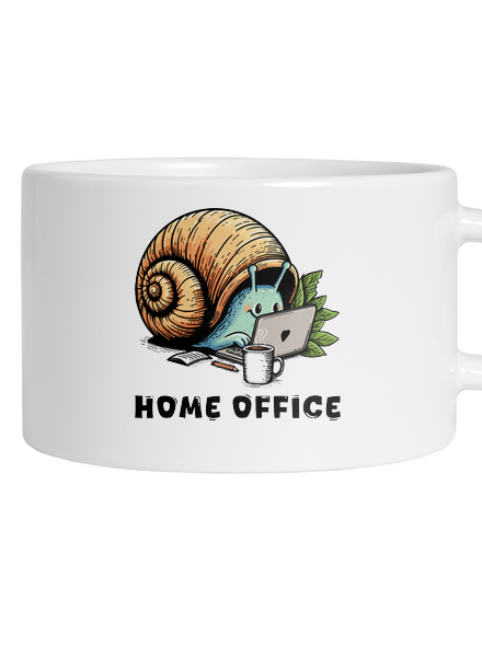 Šnekův home office hrnek makronka White