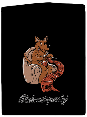 Pletu si povely dámská mikina na zip Black