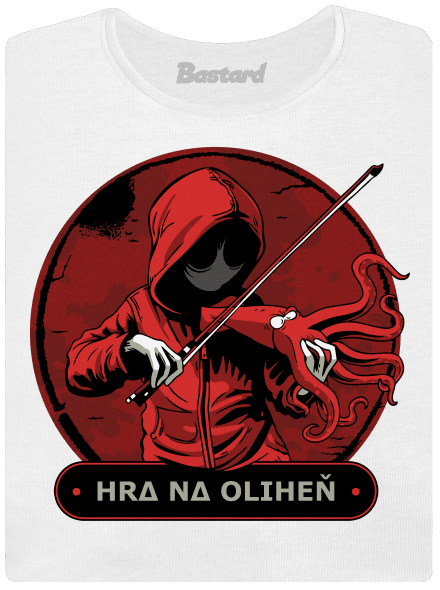 Hra na oliheň dámské tričko s lemem White