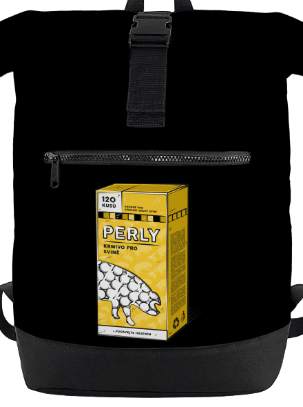 Perly sviním batoh Black