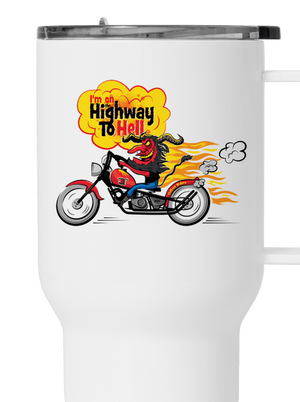 Pekelná jízda termohrnek White