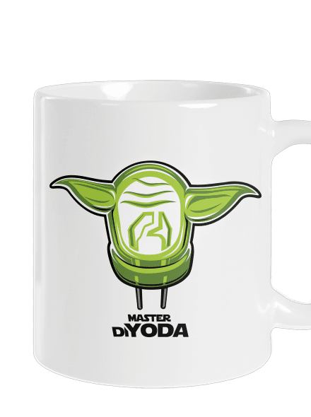 Mistr DiYoda klasický hrnek White