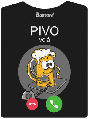 Pivo volá dámské tričko Black