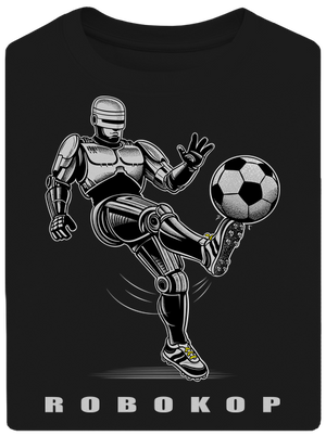 Robokop unisex tričko oversized Black