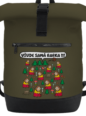 Všude samá babka batoh Military Green