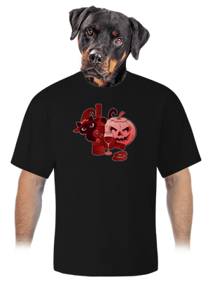 Hello, víno unisex tričko oversized Black