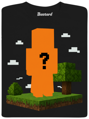 Minecraft z vlastní fotky dětské tričko Black