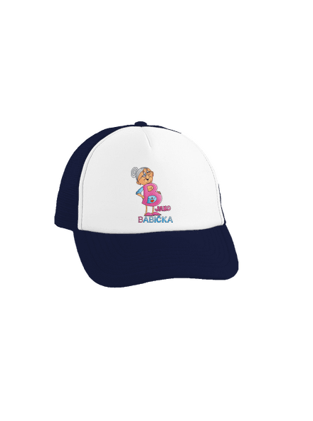 B jako babička kšiltovka truckerka French Navy cap