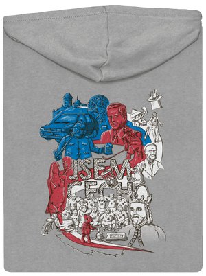 Jsem Čech pánská mikina na zip Light Melange