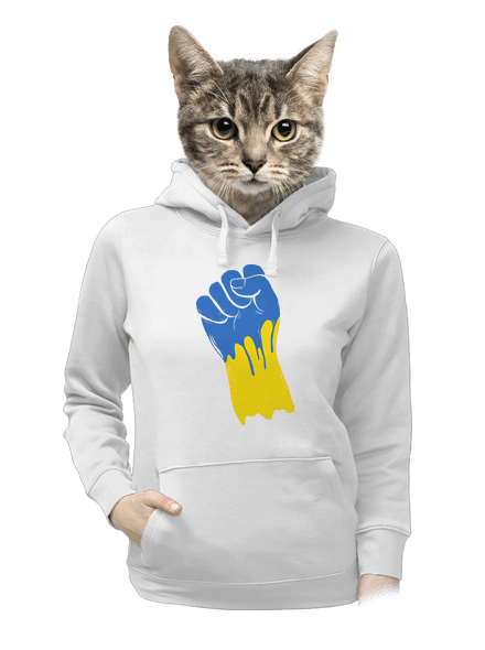 Ukrajina - Ruka dámská mikina klokanka White