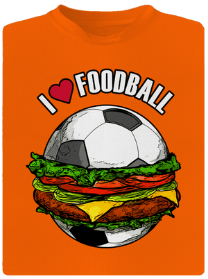 Foodball dětské sportovní tričko Neon Orange