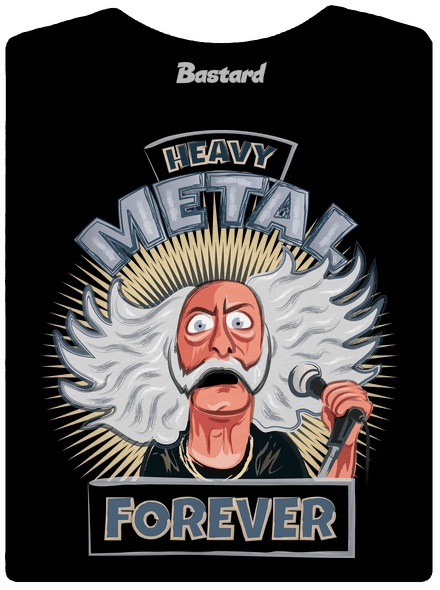 Heavy metal forever dámské tričko Black