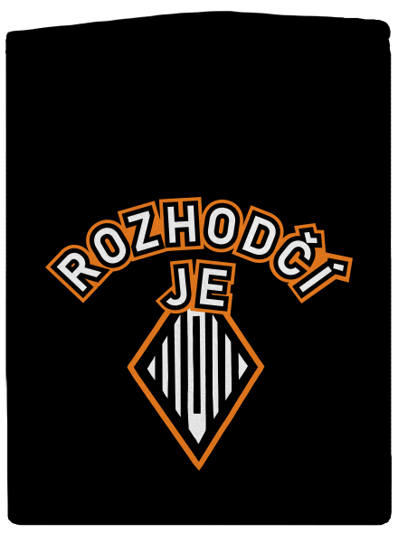 Rozhodčí pánská mikina na zip Black