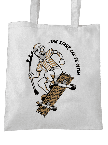 Starý, jak se cítím taška White