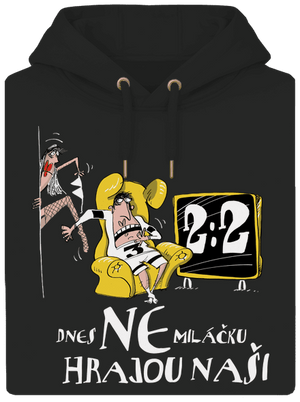 Hrajou naši unisex mikina premium Dark Black