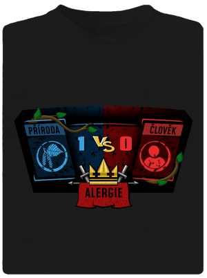 Příroda vs. člověk dětské sportovní tričko Black