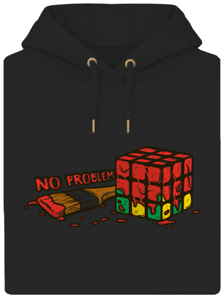 No problem unisex mikina premium Dark Black