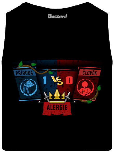 Příroda vs. člověk pánské tílko Black