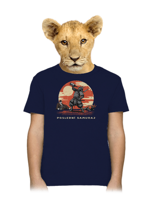 Poslední samuraj dětské tričko Navy