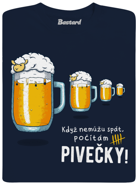 Pivečka pánské tričko Navy