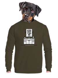 unisex mikina bez kapuce