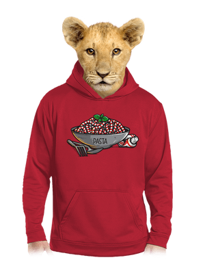 Pasta dětská mikina klokanka Fire Red